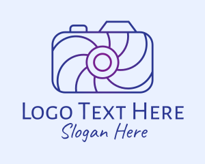 Geometric Spiral Camera logo