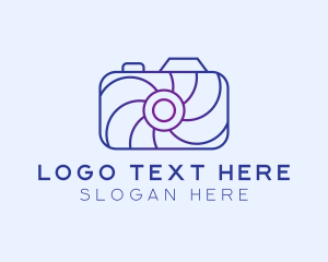 Geometric Spiral Camera logo