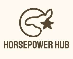 Brown Camel Star logo design