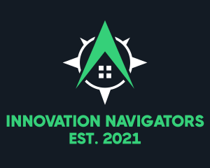 House GPS Navigation logo design