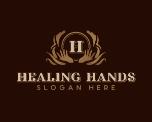 Hand Wellness Ornament logo design