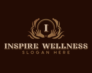 Hand Wellness Ornament logo design