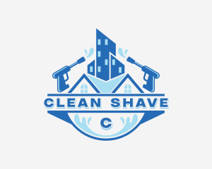 Industrial Pressure Washer Cleaning logo design