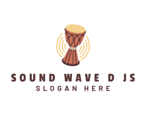 Djembe Drum Music logo design