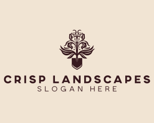 Landscaping Shovel Plant logo