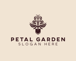 Landscaping Shovel Plant logo design