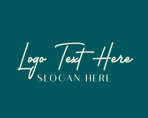 Classy Signature Wordmark logo