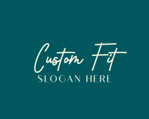 Classy Signature Wordmark logo design