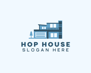 House Architecture Builder logo design