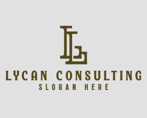 High End Business Letter L logo design