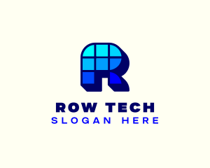 Pixel Game Developer Tech logo design