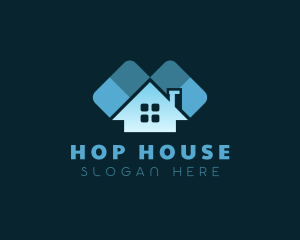 Roof House Realty logo design