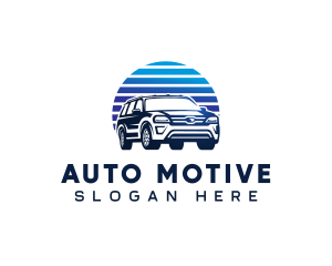 SUV Auto Transportation logo design