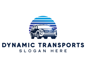 SUV Auto Transportation logo design