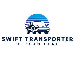 SUV Auto Transportation logo design