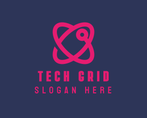 Tech Atomic Heart logo design