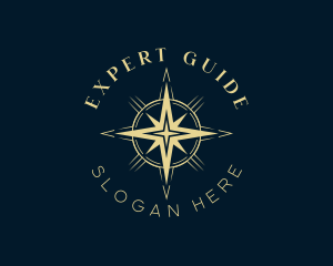 Navigation Compass Star logo design