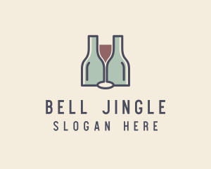 Bottle Glass Winery logo design