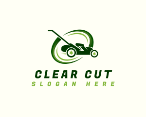 Lawn Mower Yard Maintenance logo design