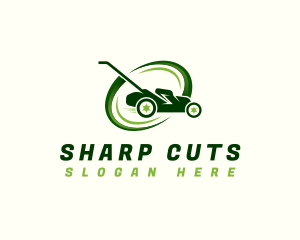 Lawn Mower Yard Maintenance logo design