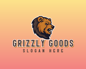 Grizzly Bear Animal logo