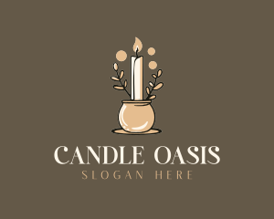 Handmade Candle Flame logo