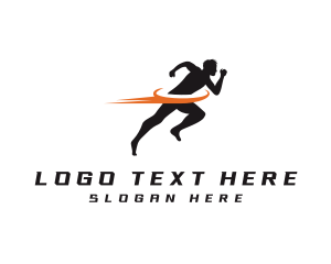 Endurance - Fast Marathon Runner logo design