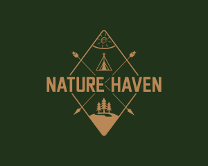 Nature Camping Travel logo design