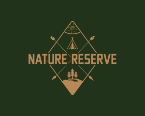 Nature Camping Travel logo design