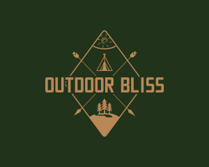 Nature Camping Travel logo design