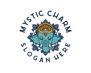 Mystic Elephant Animal logo design