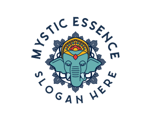 Mystic Elephant Animal logo design