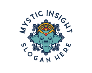 Mystic Elephant Animal logo design