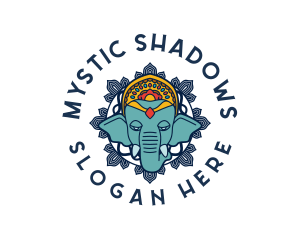 Mystic Elephant Animal logo design