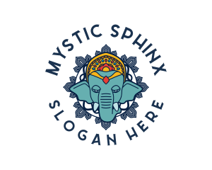 Mystic Elephant Animal logo design