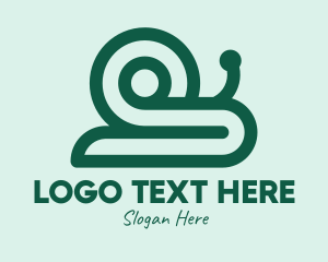 Green Snail Shell logo