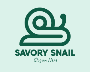 Green Snail Shell logo