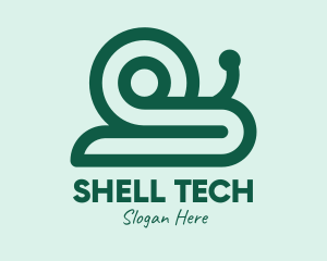 Green Snail Shell logo