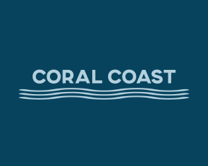 Ocean Wave Coast logo design