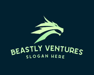 Beast Dragon Creature logo design