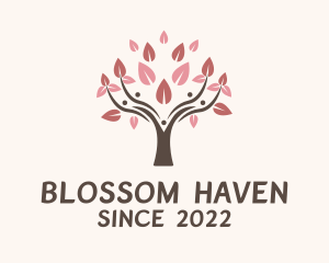 Tree Blossom Wellness logo design