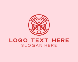 Geometric Lucky Clover  Logo