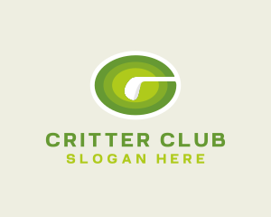 Golf Putter Sports Tournament logo design