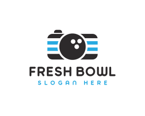 Bowling Ball Camera logo design