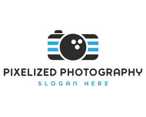 Bowling Ball Camera logo design