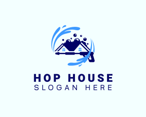 House Power Wash Maintenance logo design