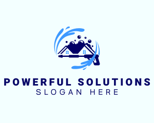 House Power Wash Maintenance logo design