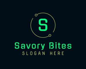 Green Neon Signage Logo