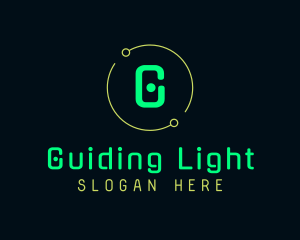 Green Neon Signage logo design