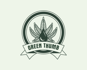 Marijuana Weed Extract logo design